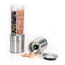 Stainless Steel Salt and Pepper Grinder Set 2 in 1-Adjustable Ceramic Sea S