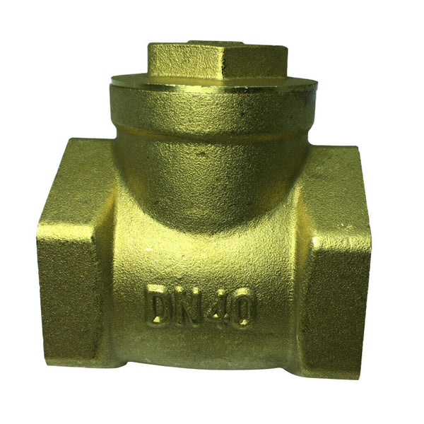 Durable Brass Spring Check Non-Return Horizontal Type Valve Size DN40 Thread