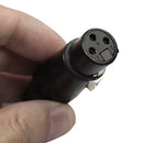 1 Pair XLR 3Pin Male Female DIY Audio Cable Connectors Solder Plug (Black) A