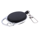 1 Pcs Recoil extendable key chain ring clip pull keyring retract ^