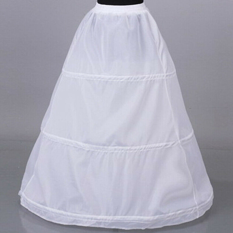 1Pc Women 3 hoop crinoline wedding ball gown bridal dress petticoat skirt  Gw