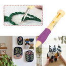 136pcs/Set DIY Embroidery Knitting Punch Needle Pen Magic Sewing Tool Threa C2M7