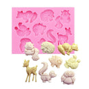Easter Animal Series Deer Owl Shaped Silicone Mold Craft Cake Decorating ToME