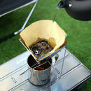 1X Outdoor Camping Folding Portable Coffee Drip Rack Stainless Steel Coff KTK