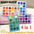 60 Color Glitter Eyeshadow Eye Shadow Palette Makeup Matte Gift Shimmer Q9Z1