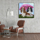 5D DIY Diamond Painting Umbrella Dogs Full Drill Animal Picture Embroidery