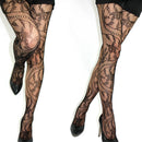 Women'S Black Lace Fishnet Hollow Patterned Pantyhose Tights Stocking Lingeri Bj