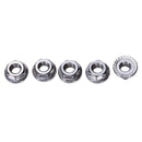 25 Pcs 304 Stainless Steel Serrated Flange Metric Hex Lock Nuts M6