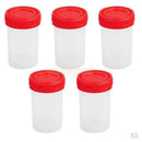 10Pcs 60ml Graduated Measuring Specimen Cup Sterile Container with Lid