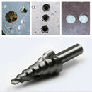 2Pcs/set HSS Spiral Flute Step Core Cone Step Drill Bit 1/4 FGH