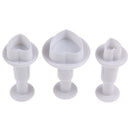 3 Pcs/set DIY Baking Mold Heart Shape Cake Chocolate Sugar Decoration Mo NT3C