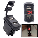 CS-437 Car 4.2A Dual USB Charger PowerÃ‚Â Adapter w/ Digital Voltmeter (Red)