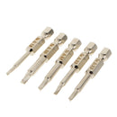 5Pcs /Set Magnetic Triangle Head Screwdriver Bits Steel 1/4 Hex Shank 50mm