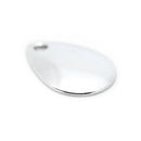 10pcs x Fishing Flattie Attractor Spinner Blades Smooth Nickel Spoons Plaice J&M