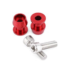 2Pcs M6 X1.5 Motorcycle Cnc Swing Arm Sliders Spools Stand Screw For Yamaha