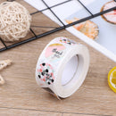 500pcs/roll Pink plaid Stickers for seal label Sealing decoration Sticke@