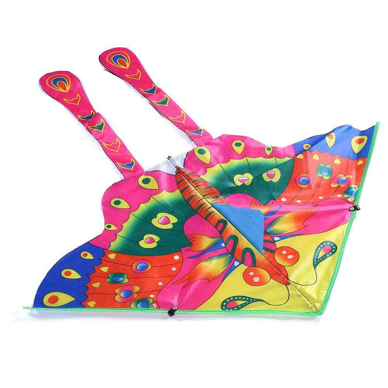 90x50cm Bright Cloth Colorful Butterfly Kite Outdoor Foldable Kites (A)