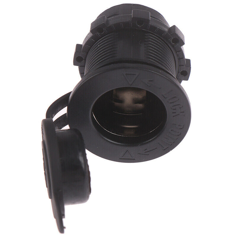 1 Pcs Waterproof 12V Car Black Socket USB Charger Power Adapter Outlet ME