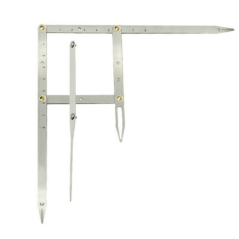Reusable Eyebrow Tattoo Ruler Golden Ratio Permanent Symmetrical Calipe XEK