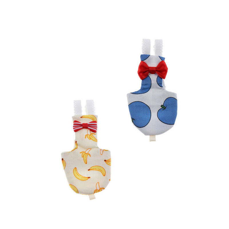 2xSize_S Parrot Diaper Washable Nappies Light Flight Suit for Birds