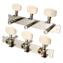 2PCS Acoustic Guitar String Tuning Pegs Machine Heads Tuners 3R3L Chrome