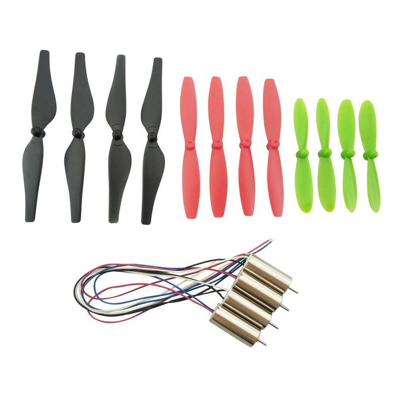 8520 8.5x20mm Coreless Motor + 12pcs CW CCW Propeller Prop for DIY Micro FPV