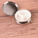 flower pill case metal organizer portable pill box makeup container Color RandoZ