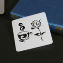 Coffee Flower Lace Hollow Ruler Template DIY Photo Album Diary Drawing Tool