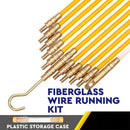 11ft Fiberglass Running Wire Cable Coaxial Electrical Fish Tape Pull Push K