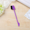 Double Sided Edge Comb Beauty Hair Styling Salon Hairdressing Tool (Purple) A