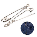Unisex Punk Metal Wallet Belt Chain Rock Pants Keychain Pin Ring Clip Keyr SA3C