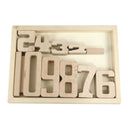 Stackable Montessori Building Blocks Math Number Block Toys Early Teaching