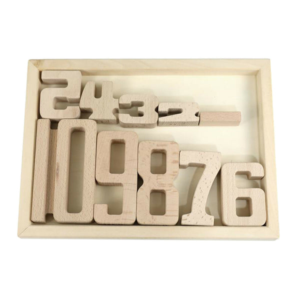 Stackable Montessori Building Blocks Math Number Block Toys Early Teaching