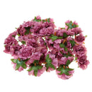 50pcs Artificial Silk Peony Bridal Flower Heads for Clips Wedding Purple