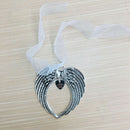 Ribbon Angel Wings Christmas Pendant A Piece of My Heart Is In Heaven New Ye Hn