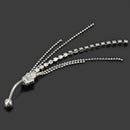 1x Stainless Steel Tassel Chain Dangle Navel Belly Button Curved Barbel YUE