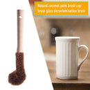 Coconut Fiber Brown Kitchen Cleaning Brush Non-Stick Brush Dish Washing Cup