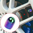 4x Aluminum Bullet Style Tire Rim Valve Wheel Air Port Cover Stem Cap Accessory
