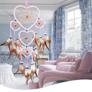 Love Heart Dream Catcher Feather Car Room Wall Hanging Decor Ornament Gifts