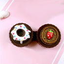 1Pc Cartoon Cake Contact Lenses Box Beauty Case Refillable Bottles Travel C B7U4
