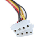 15Pin SATA Male to Double 4 Pin Molex Female IDE HDD Power HardDrive Cable  BX