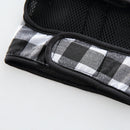 Pet Dog Vest Harness with Hat Pet Costume Party Clothes Black White-M