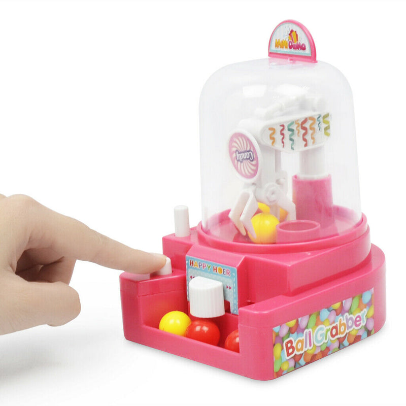 Plastic Simulation Mini Claw Machine Candy Grabber Machine for Kids - Pink