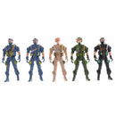 5pcs Plastic Army Playset 9cm Soldier Paratroopers Action Figures Collectibles