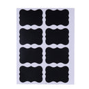 48Pcs fancy black board jam jar label labels stickers decor kitchen supplies FT