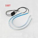2X 45cm Ultra Thin Car Soft Strip Tube LED Strip Running Light Turn Signal Lamps