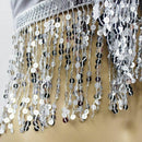 Women Fashion Sexy Latin Belly Dance Sequin Bra Tassel Top With Chest Party I3X5