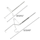 Fly Fishing Knot Tying Tool Tyer Hook Line Knotter Tie Nail Stainless Steel
