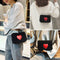 Winter Heart Small Bags Women Girls Chain Shoulder Messenger Bags (Black)