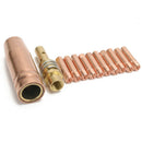 12x MB 15AK MIG/MAG Welding Contact 0.8x25mm M6 Gas Nozzle Tip Holder Se ZSJ